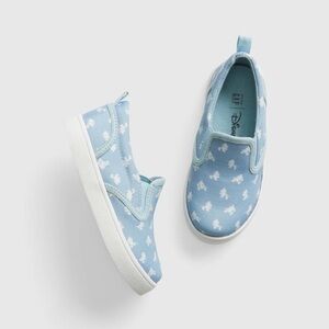 NWT GAP Blue Boat Shoes with White Polka Dot Mickey, Disney, Size Toddler 8